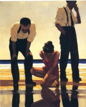 ナルシストな海水浴客 現代のジャック・ヴェトリアーノ Oil Paintings